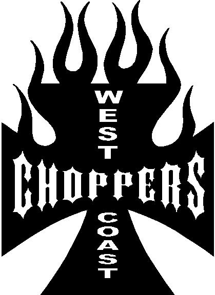 West coast choppers iron cross Vinyl decal sticker