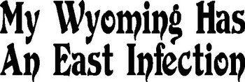 My Wyoming Has A East Infection. Vinyl cut decal