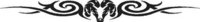 Tribal Ram Head, Windshield Banner