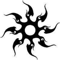 Tribal Star, Vinyl cut decal