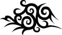 Tribal Design, Vinyl cut decal