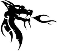Dragon Head, Vinyl decal sticker 