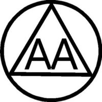 Alcoholic Anonymous symbol, AA, Vinyl decal sticker 