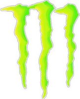 Monster Energy Drink Logo, Full color, Vinyl decal sticker