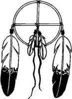 Dream Catcher with Eagle feathers, Vinyl cut decal