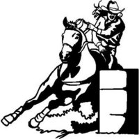 Barrel Racing, Vinyl cut decal