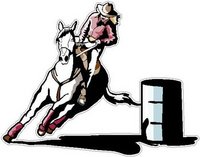 Barrel Racing, full color decal