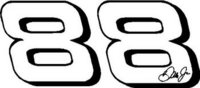 88, Dale Jr, Vinyl decal Sticker