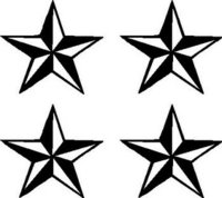 Nautical Stars, Vinyl decal sticker