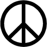 Peace sign, Vinyl decal sticker