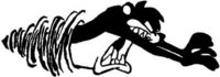 Tazmanian Devil, Vinyl decal sticker