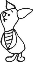 Piglet, Vinyl decal sticker