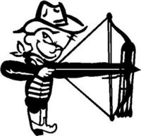 Calvin the Bow hunter, Archery, Vinyl decal sticker