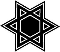 Star of David, Vinyl cut decal