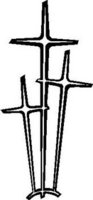 Three Cross, Vinyl cut decal