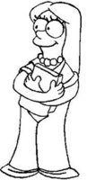 Marge Simpson in high school, Vinyl decal sticker