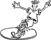 Doug snow boarding, Vinyl decal sticker