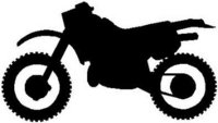 Dirt Bike, Vinyl cut decal