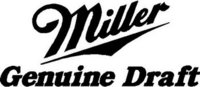 Miller Genuine Draft Logo, Vinyl cut decal