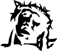 Jesus, Vinyl cut decal
