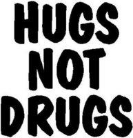Hugs not Drugs, Vinyl cut decal