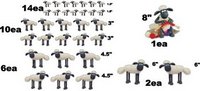 Assorment of sheep decals 33 total