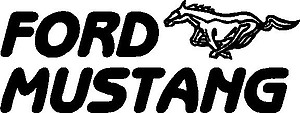 Ford Mustang, with a mustang Horse, Vinyl cut decal
