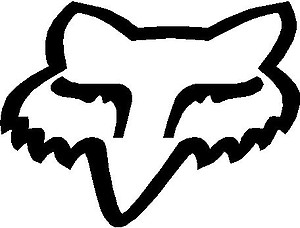 Fox Head, Vinyl cut decal