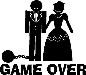 Game Over, Ball and Chain, Vinyl cut decal
