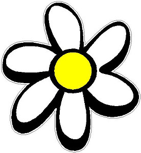 Daisy, Full color Vinyl decal sticker 