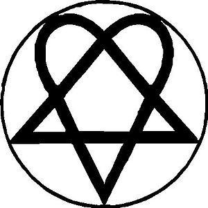 Heartagram, Vinyl decal sticker 