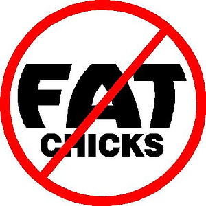 No Fat chicks, Vinyl decal sticker
