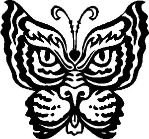Tigar Butterfly, Vinyl cut decal