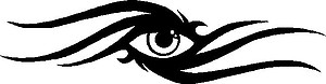 Tribal Eye, Vinyl cut decal