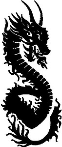 Dragon, Vinyl decal sticker 