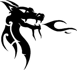 Dragon Head, Vinyl decal sticker 