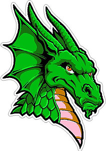 Dragon Head, full color Vinyl decal sticker 