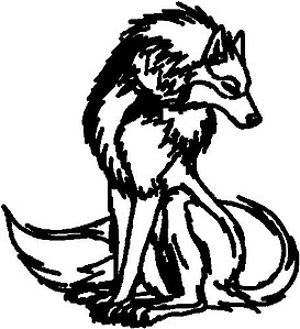 Wolf, Vinyl decal sticker 