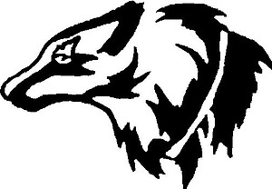 Wolf Head, Vinyl decal sticker 