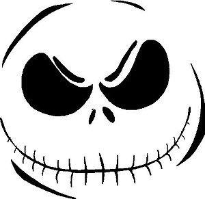 Jack Skelington, Smiley Face Vinyl decal sticker 