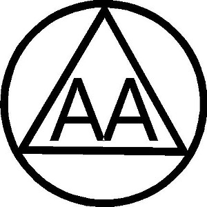 Alcoholic Anonymous symbol, AA, Vinyl decal sticker 