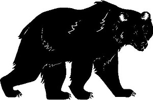 Bear, Vinyl decal sticker