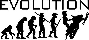 Evolution, Snowmobile, Vinyl cut decal