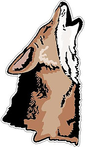 Wolf Howling, Full color decal