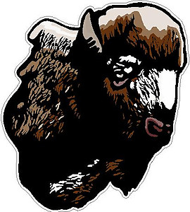Buffalo Head, Full color decal