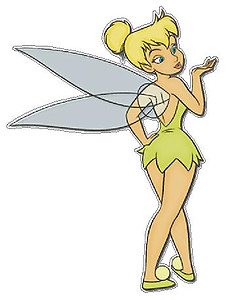 Tinkerbell Blowing a Kiss, Full color decal