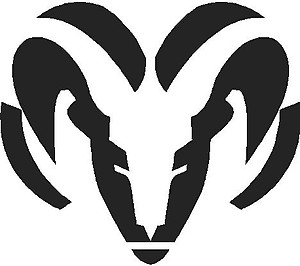 Dodge Ram Head, Vinyl cut decal