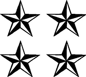 Nautical Stars, Vinyl decal sticker