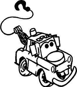 Mater from cars, Vinyl decal sticker