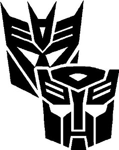 Transformers, Vinyl decal sticker